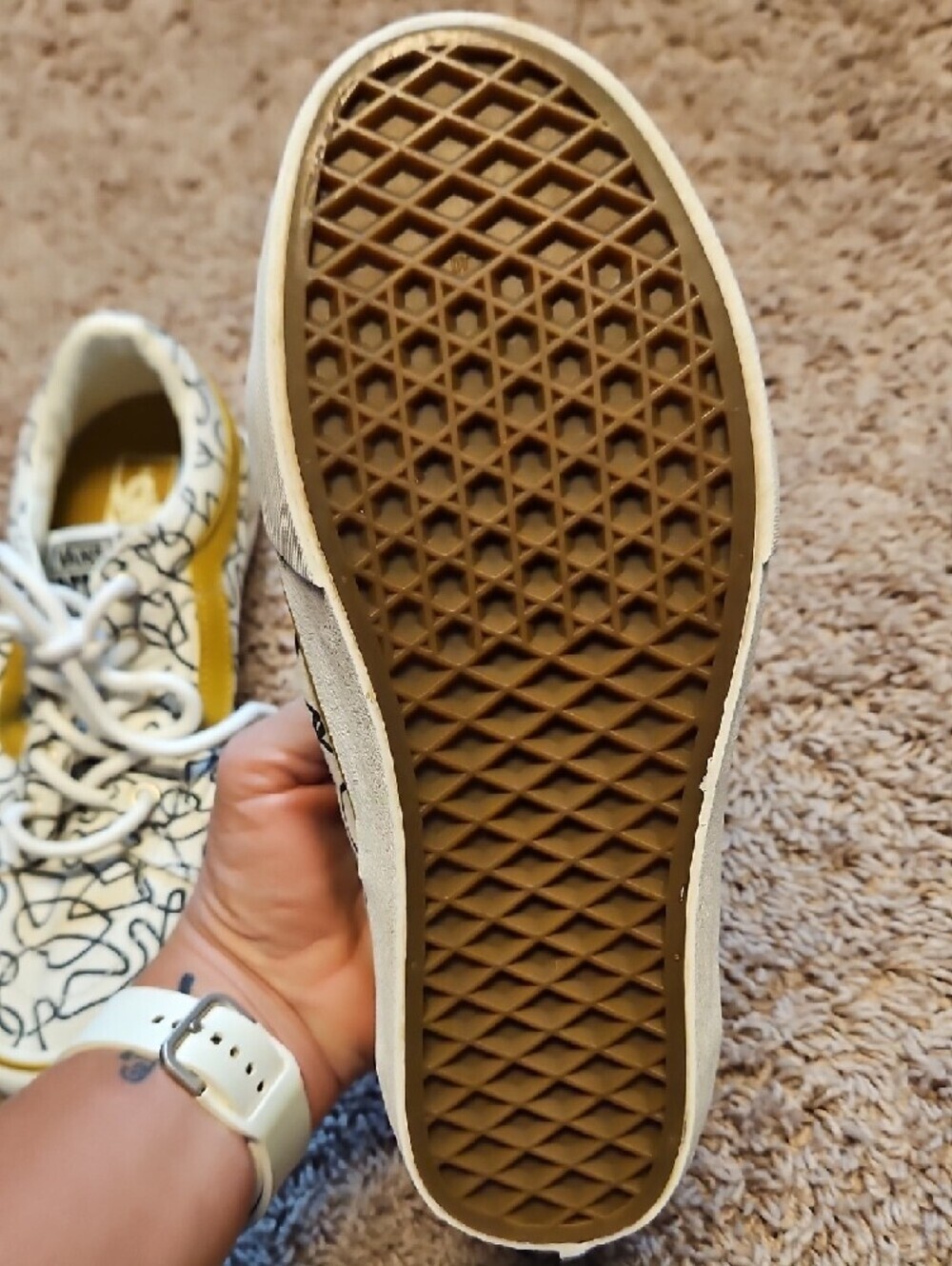 Vans Texured Waves X SK8 Marshmallow Abstract Low-Top Sneakers - Picture 8 of 14